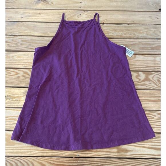 NWT $22.50 Torrid High Neck Tank Top Size 2 Women’s Purple - Picture 1 of 6
